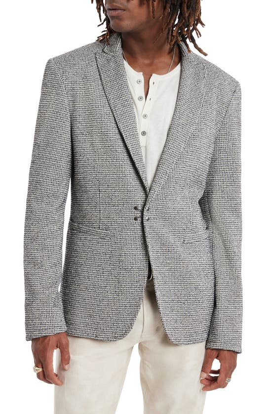 Shop John Varvatos Textured Wool Sport Coat In Black/ White