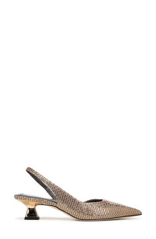 SARTO BY FRANCO SARTO SARTO BY FRANCO SARTO DEVIN SLINGBACK HALF D'ORSAY POINTED TOE KITTEN HEEL PUMP