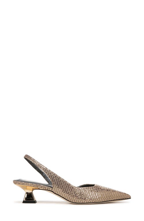 SARTO BY FRANCO SARTO SARTO BY FRANCO SARTO DEVIN SLINGBACK HALF D'ORSAY POINTED TOE KITTEN HEEL PUMP 