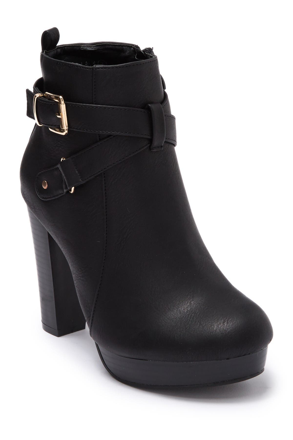 nordstrom black leather booties