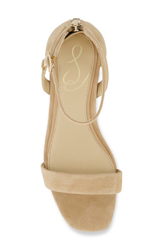 Shop Sam Edelman Kids' Delany Dezi Ankle Strap Sandal In Beige