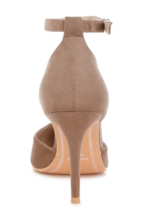 Rag & Co Dolona Pointed Toe Pump In Taupe