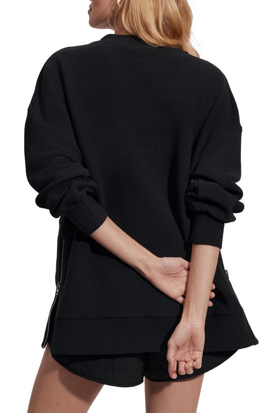 Shop Varley Mae Oversize Sweatshirt In Black