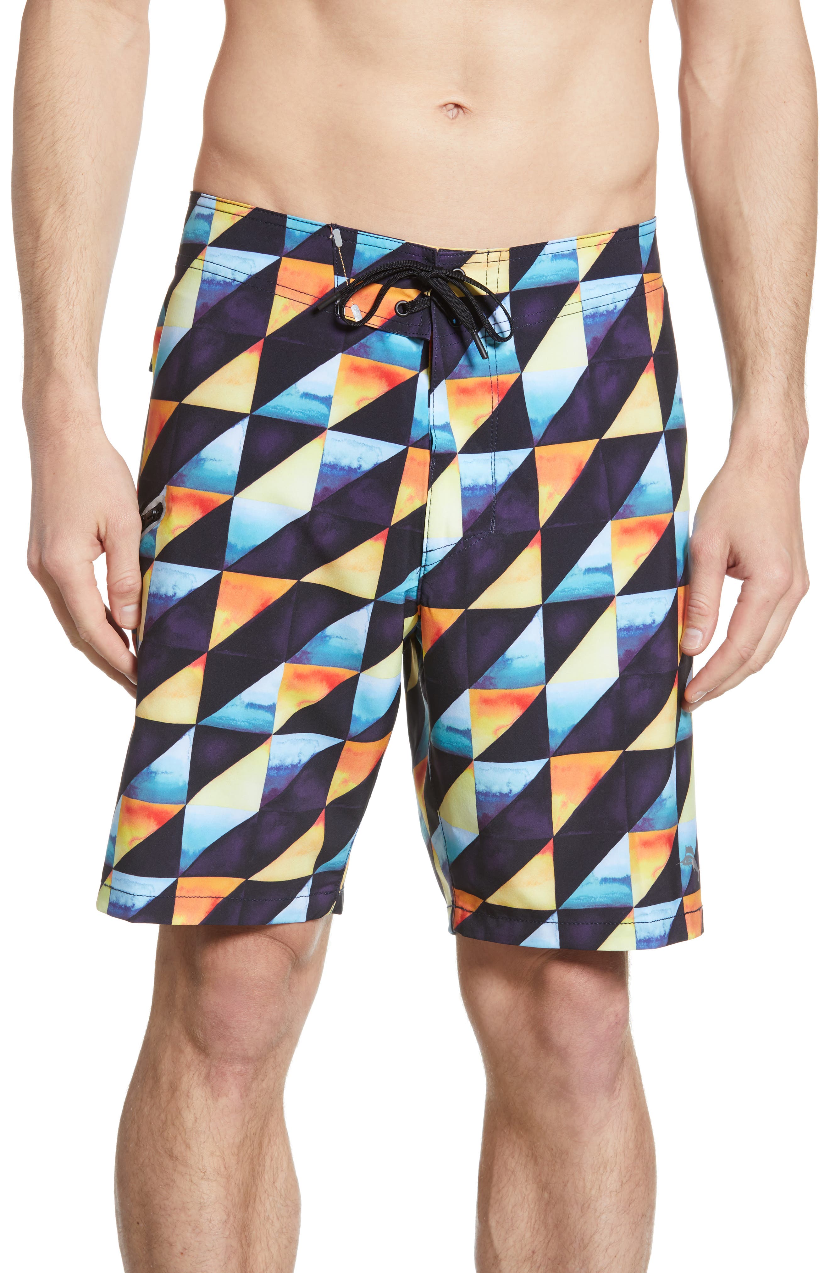 Tommy Bahama North Shore Dusk To Dawn Board Shorts, Black