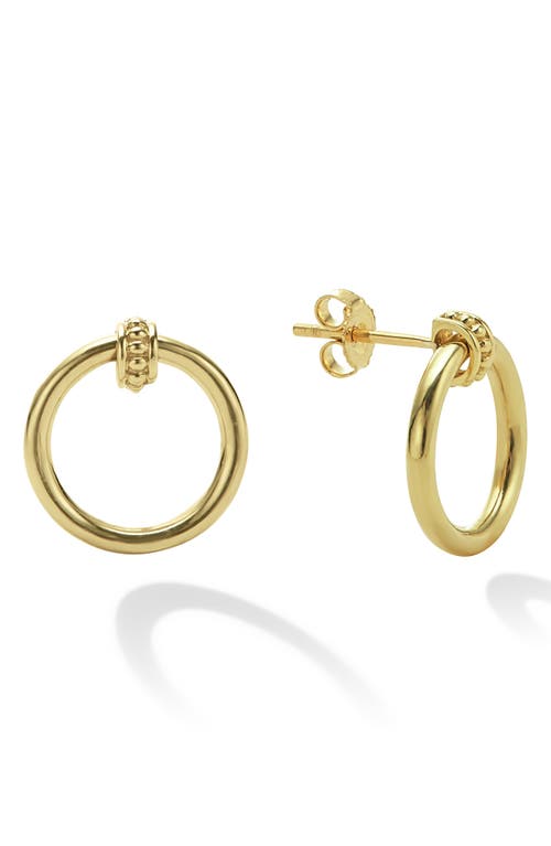 LAGOS Meridan Frontal Hoop Earrings in Gold at Nordstrom