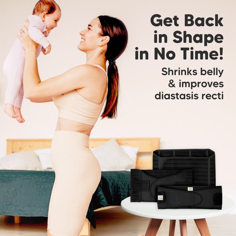 Shop Keababies Revive 3-in-1 Postpartum Recovery Support Belt In Midnight Black