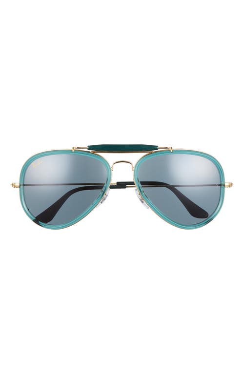 Ray Ban Ray-ban 58mm Pilot Sunglasses In Blue