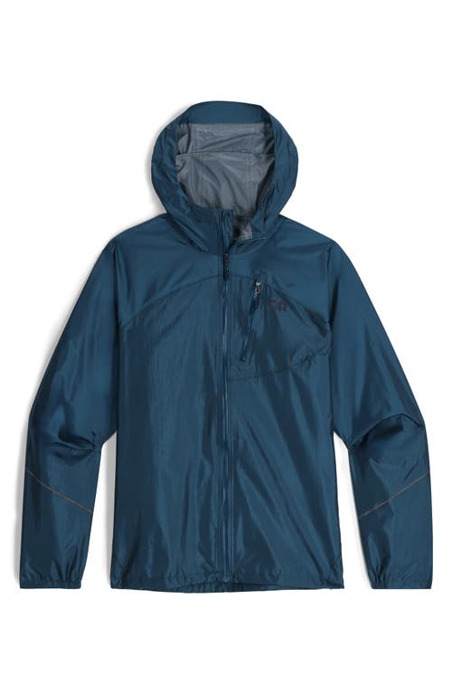 Shop Outdoor Research Helium Rain Ultralight Hooded Jacket In Cenote