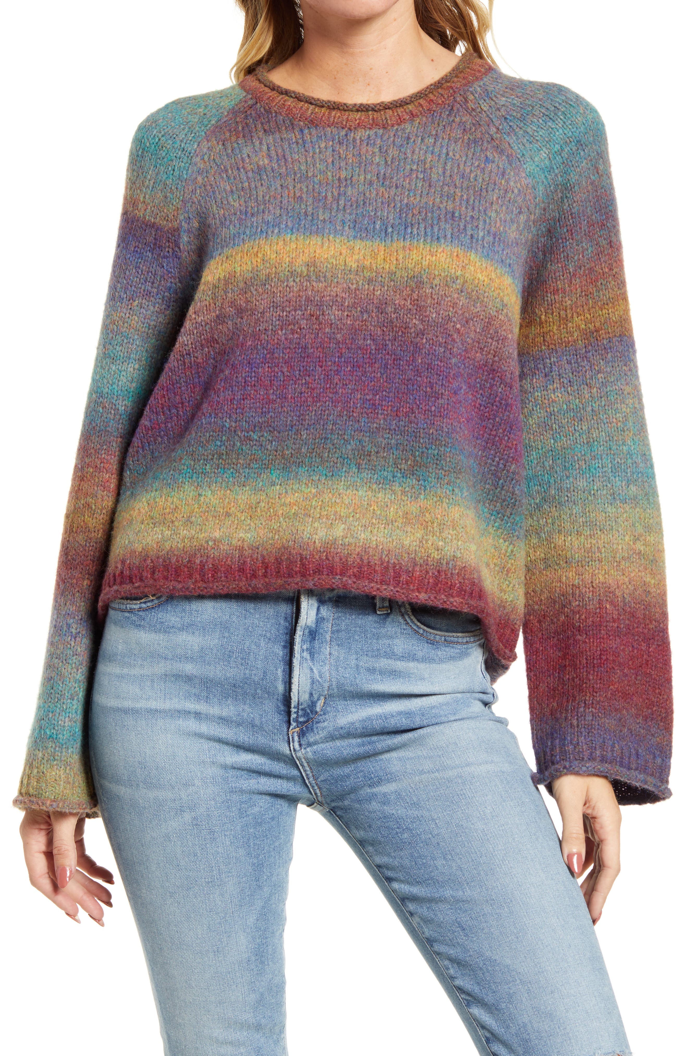 madewell rainbow sweater