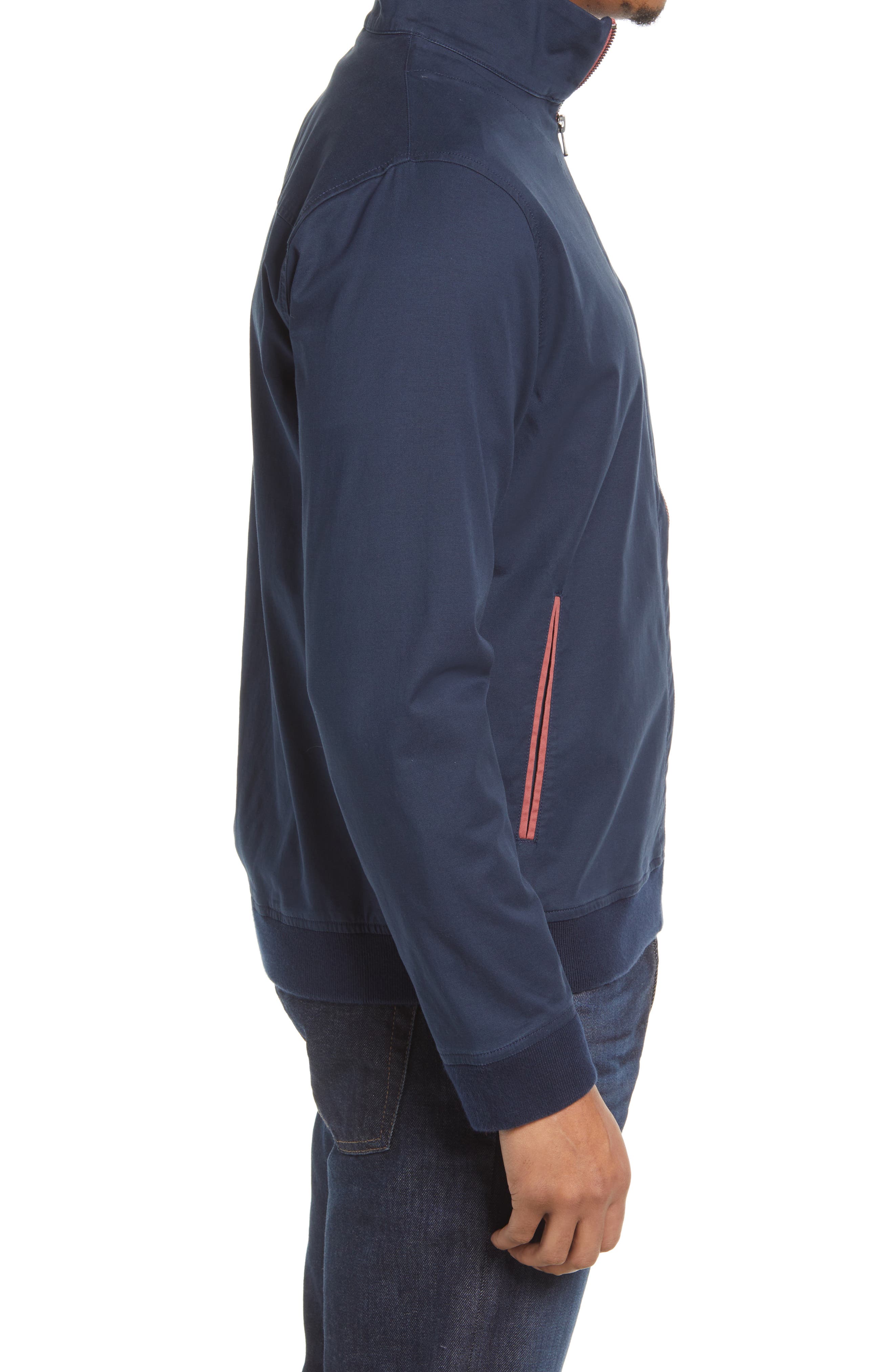 cotton blend bomber jacket