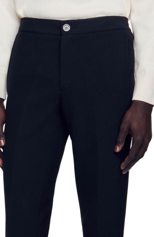 Sandro Tuxedo Pants In Black