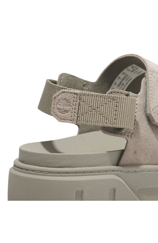 Timberland Greyfield Suede Sandals In Light Taupe Suede