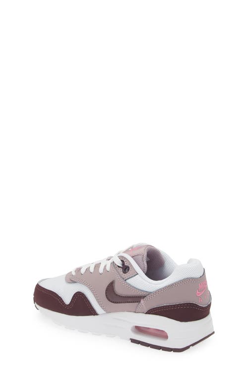 Shop Nike Kids' Air Max 1 Sneaker In White/burgundy/violet Ore