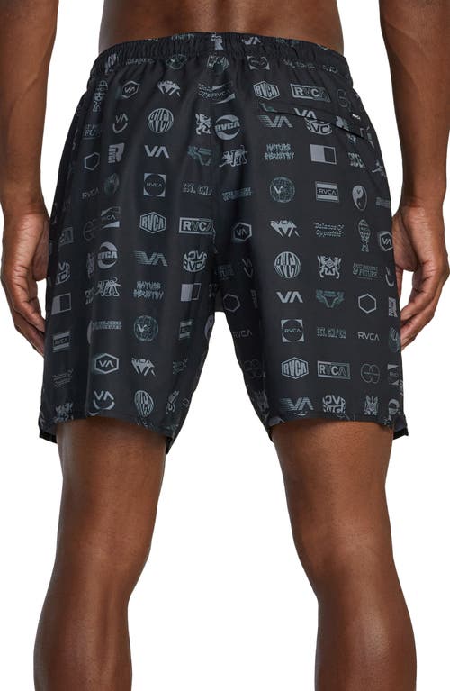 Shop Rvca Yogger Stretch Athletic Shorts In Arena