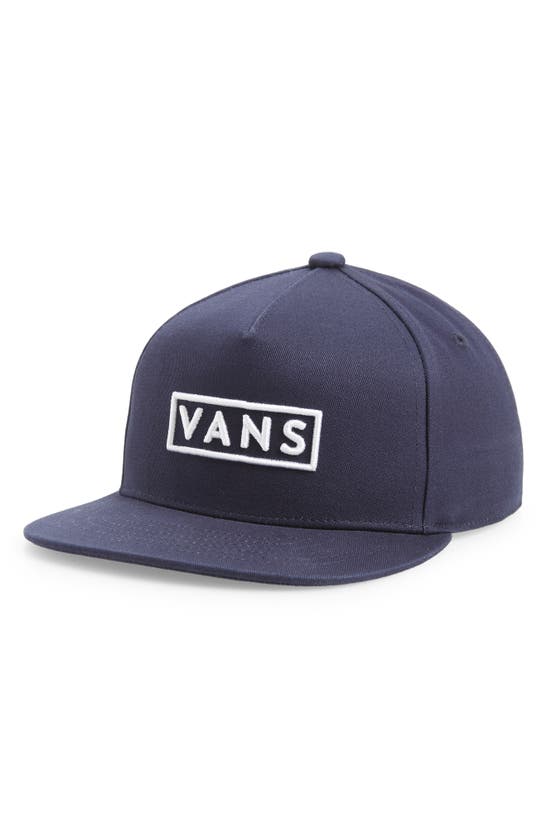 Vans Kids' Easy Box Snapback Baseball Cap In Dress Blues