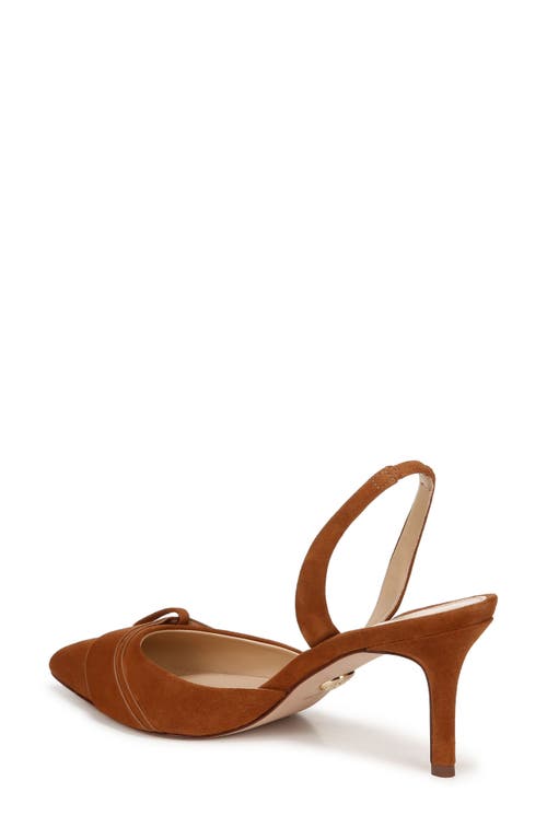 Shop Veronica Beard Lisbeth Slingback Pointed Toe Pump In Caramel