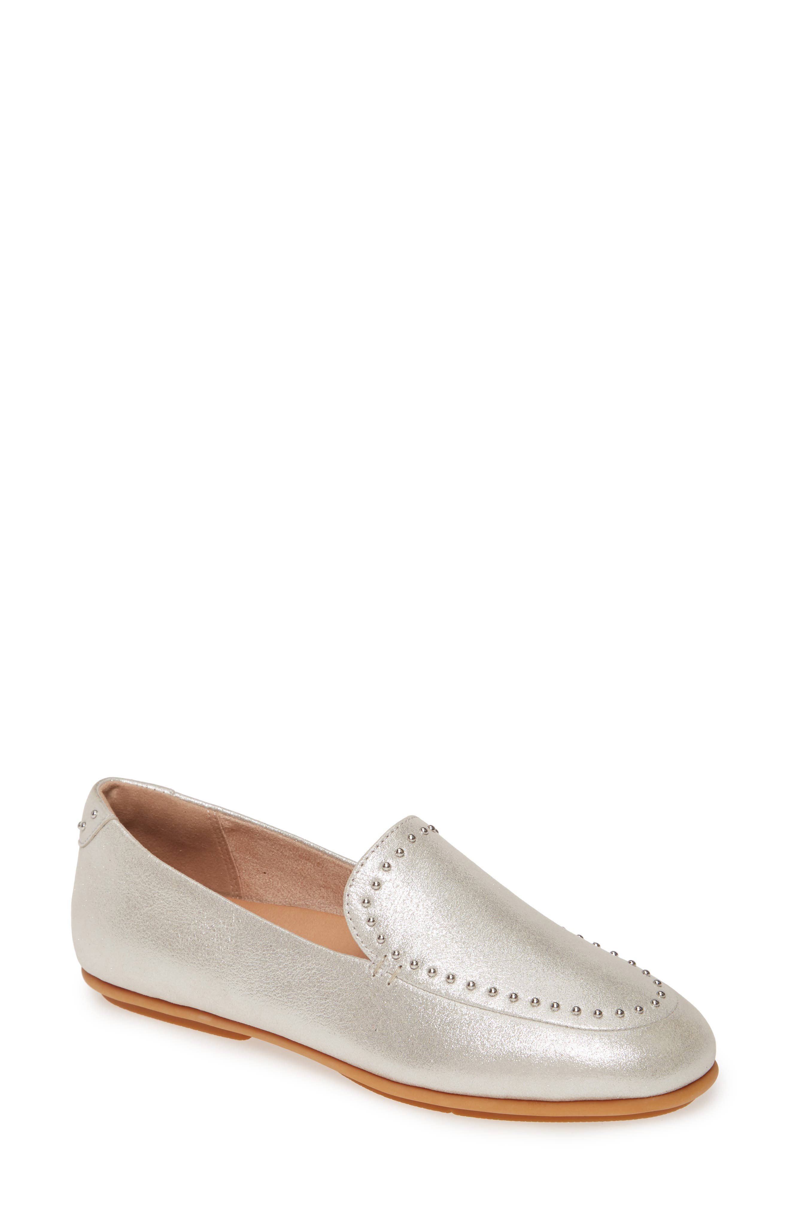 Fitflop Fit Flop Lena Microstud Loafer In Silver