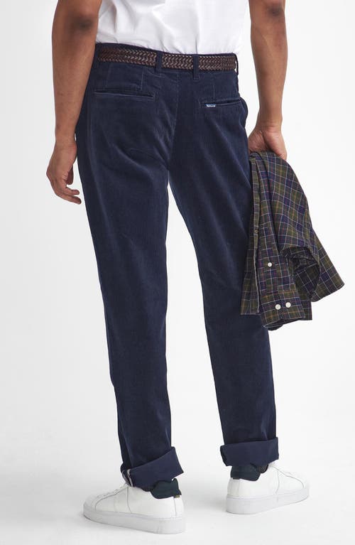 Barbour Stretch Corduroy Tailored Fit Pants In Navy