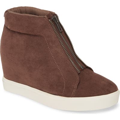 Coconuts By Matisse Zippy Hidden Wedge Sneaker, Brown