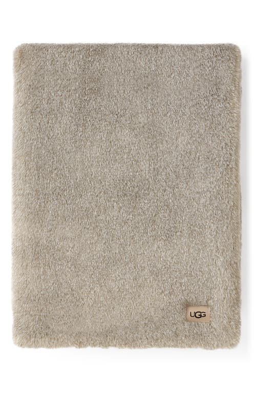 UGG(r) Matti Faux Fur Throw Blanket in Putty at Nordstrom