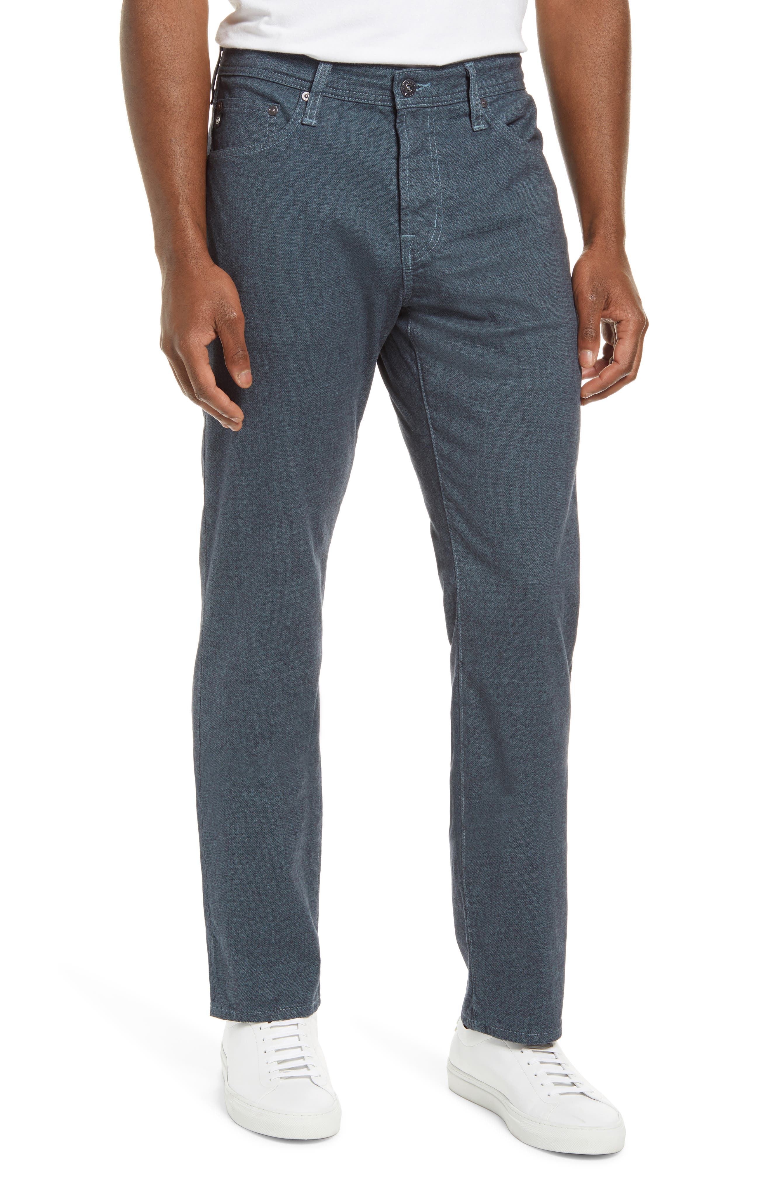 Ag Everett Slim Straight Leg Jeans In Buxton Blue