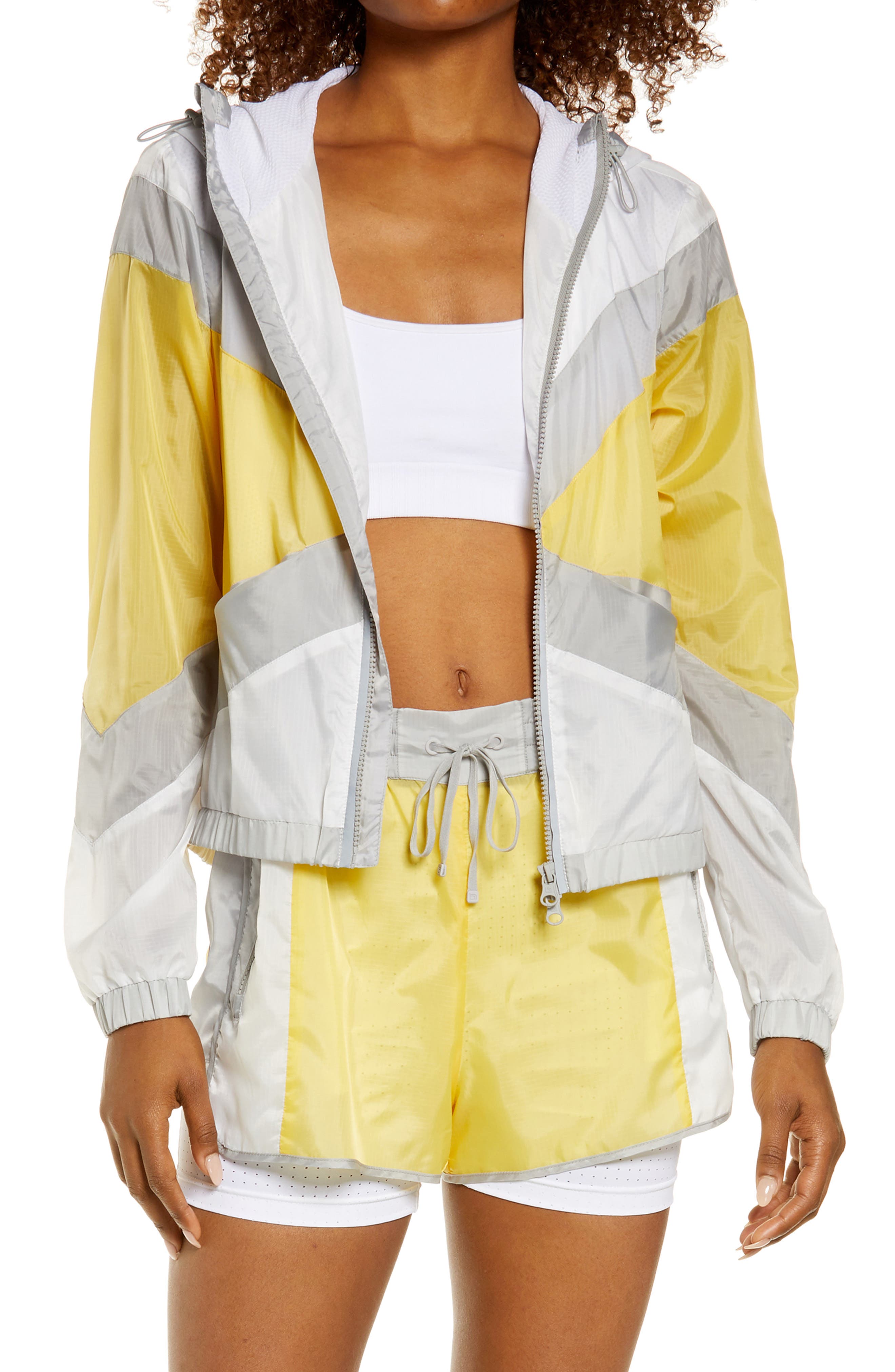 Blanc Noir Women's Tulum Windbreaker Jacket - Gold - Size x Small - Goldfinch