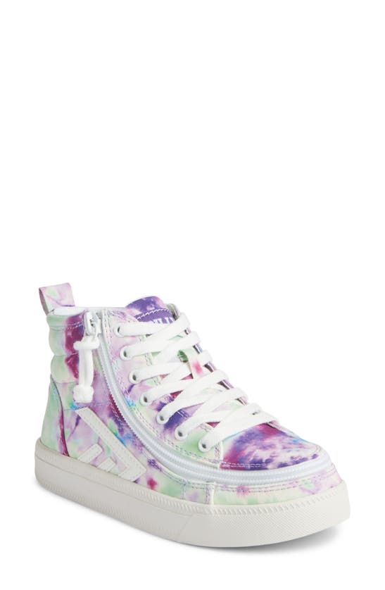 Shop Billy Footwear Kids' Billy Cs High Top Sneaker In Purple Watercolor