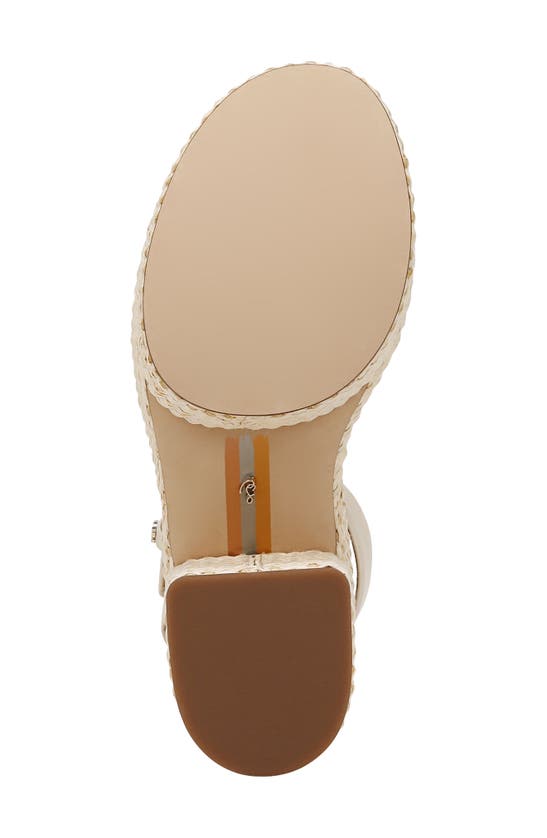 Shop Sam Edelman Immie Ankle Strap Platform Wedge Sandal In Modern Ivory