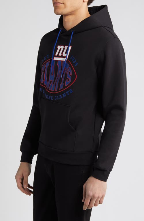 Shop Hugo Boss Boss X Nfl Touchback Graphic Hoodie In New York Giants Black