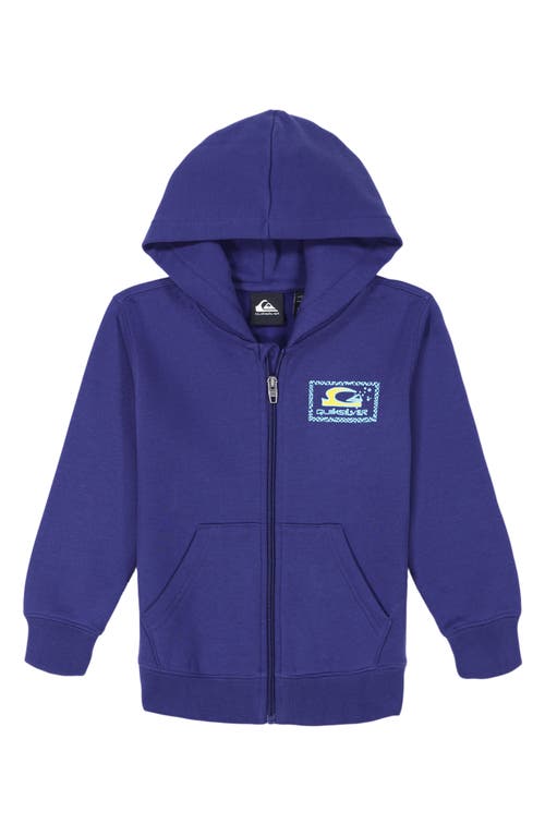 Shop Quiksilver Kids' Logo Graphic Hoodie In Royal