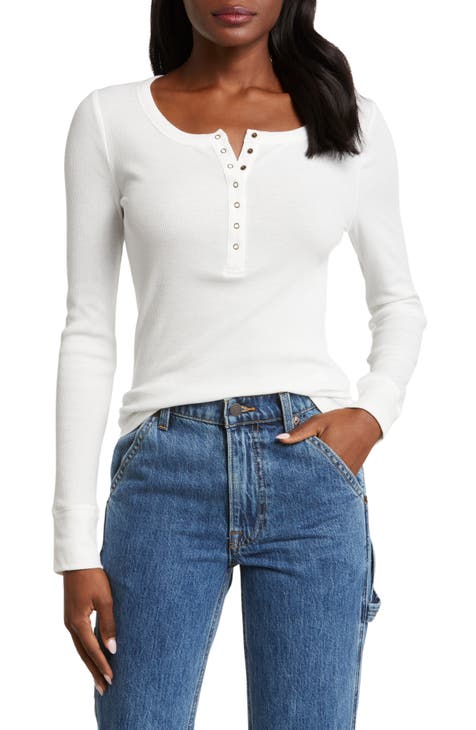 Lucky Brand Striped Henley - Women's Clothing, Buckle