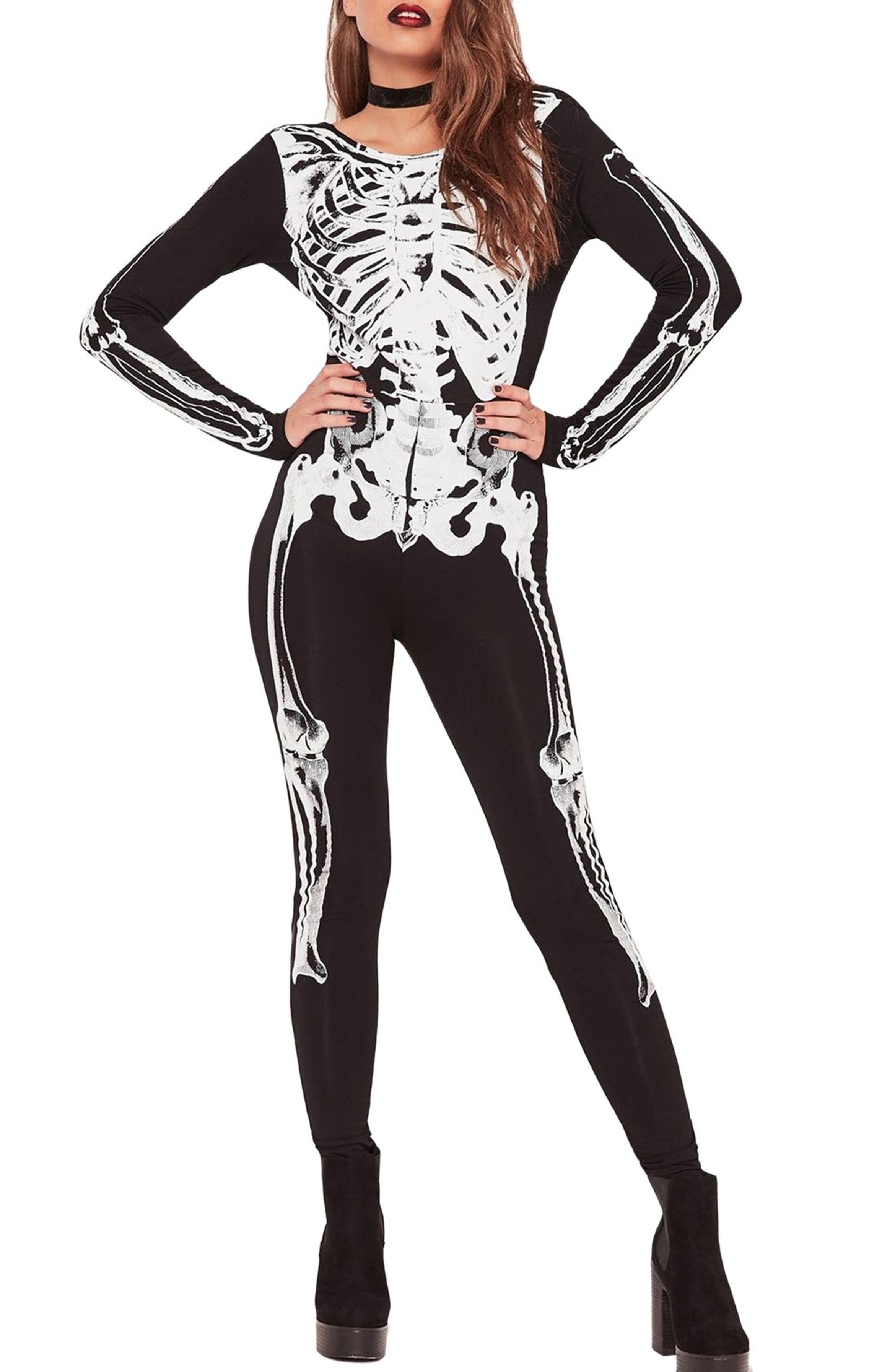 Missguided Skeleton Open Back Bodysuit | Nordstrom