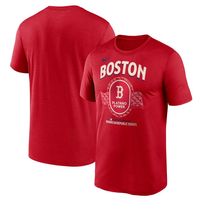 Shop Nike Red Boston Red Sox Dominican Republic Series Legend T-shirt