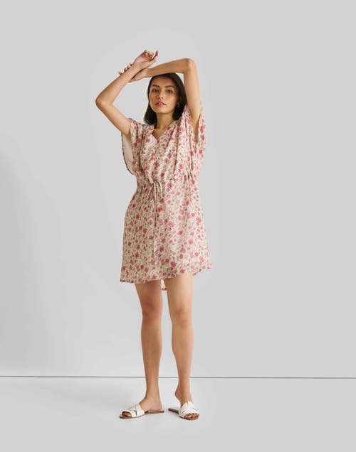 Reistor Relaxed Drawstring Dress In Petal Fusion