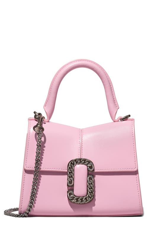 Marc Jacobs Snapshot Bag In Baby Pink And Red Leather With Polyurethane  Coating