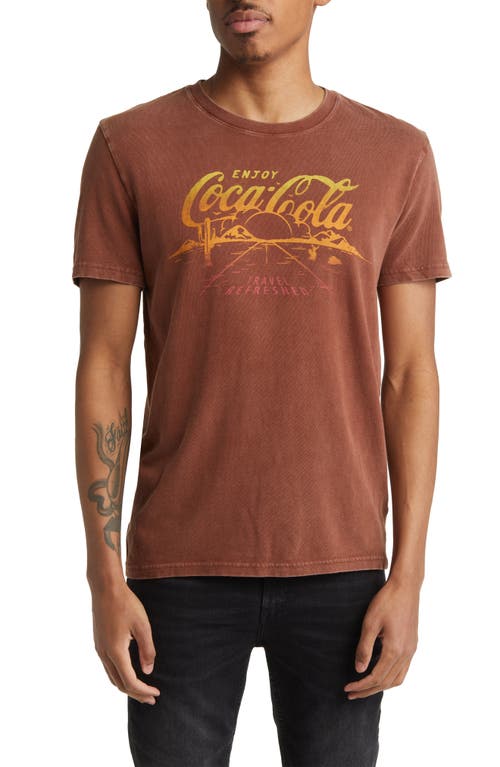 Lucky Brand Coca-Cola Road Cotton Graphic T-Shirt in Cinnamon at Nordstrom, Size X-Large