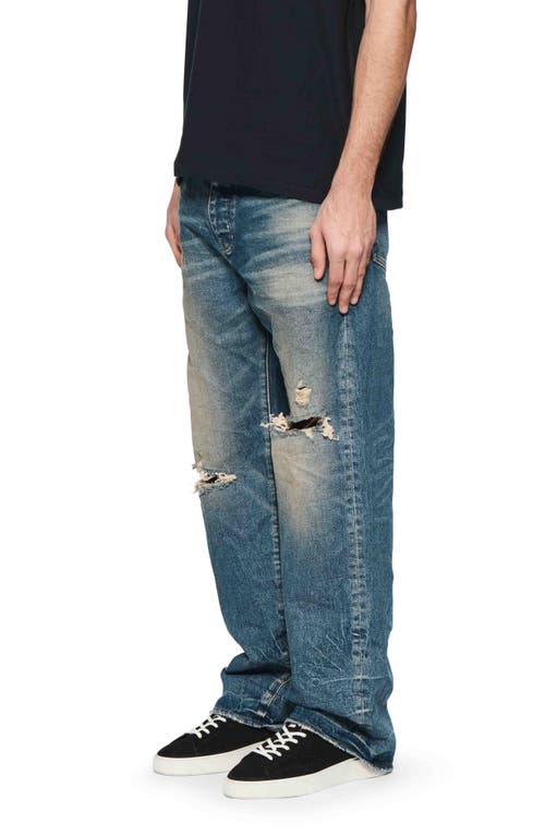 Shop Purple Brand 9 To 5 Ripped Baggy Jeans In Dark Indigo