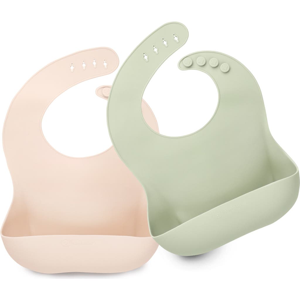 Keababies Prep Silicone Bibs In Macaron