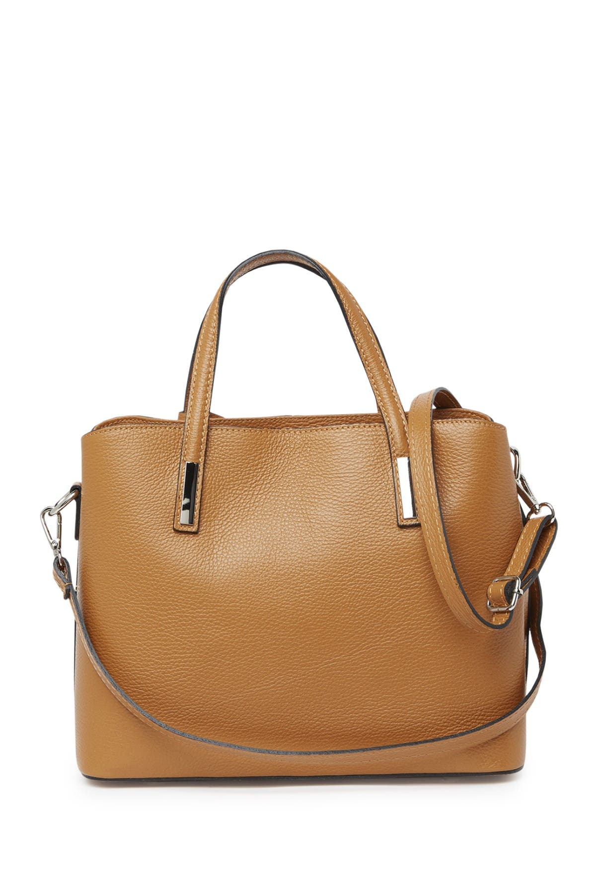 Sofia Cardoni Leather Crossbody Tote Bag In Brown ModeSens
