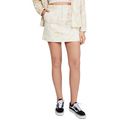 Bdg Urban Outfitters Jungle Print Skirt, Ivory
