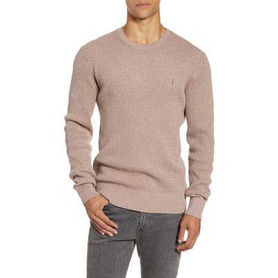 Allsaints Wells Crewneck Slim Fit Sweater, Pink