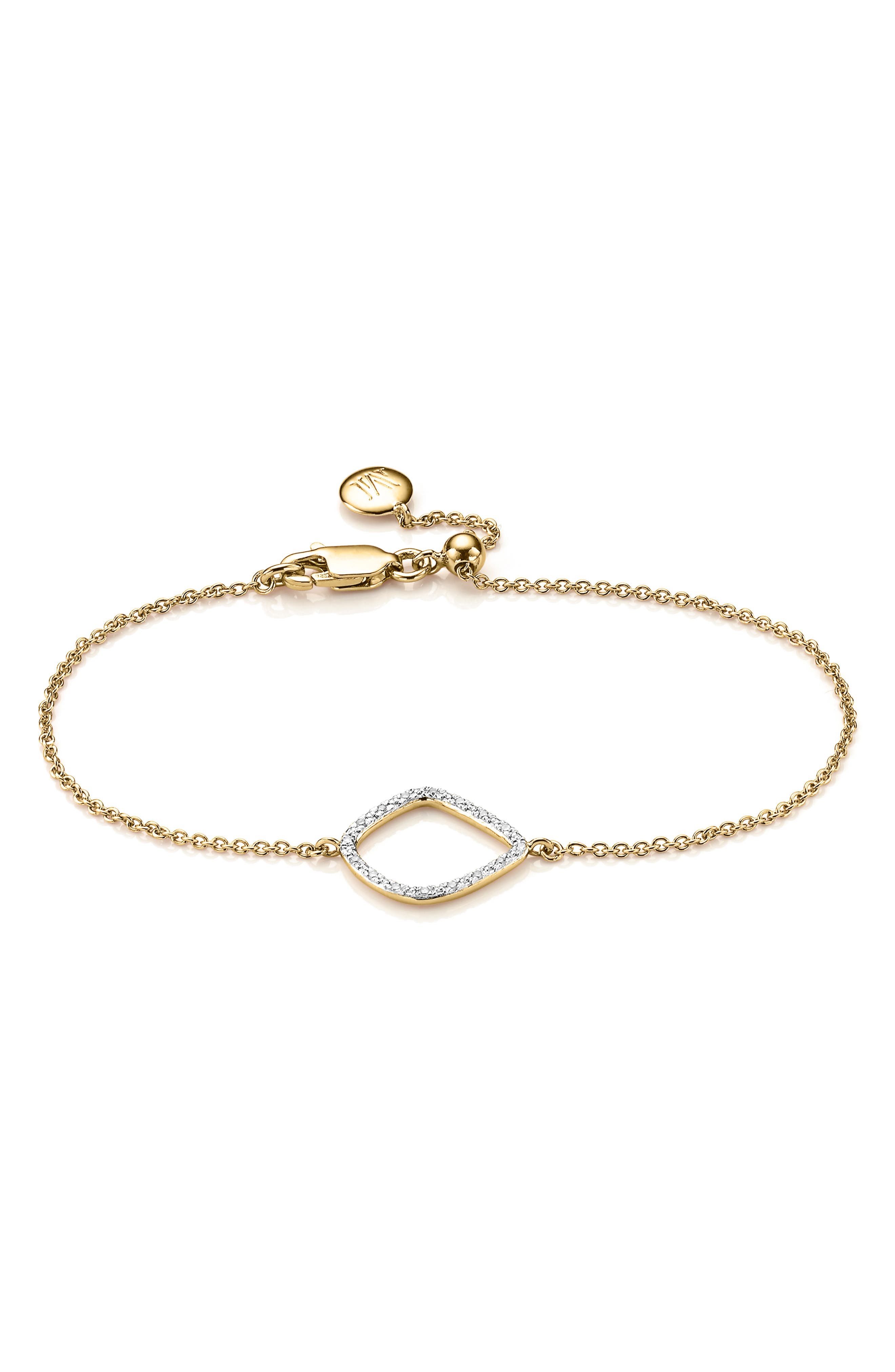 riva diamond kite chain bracelet