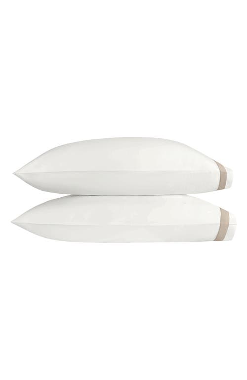 Matouk Ambrose Pillowcase In Bone/khaki