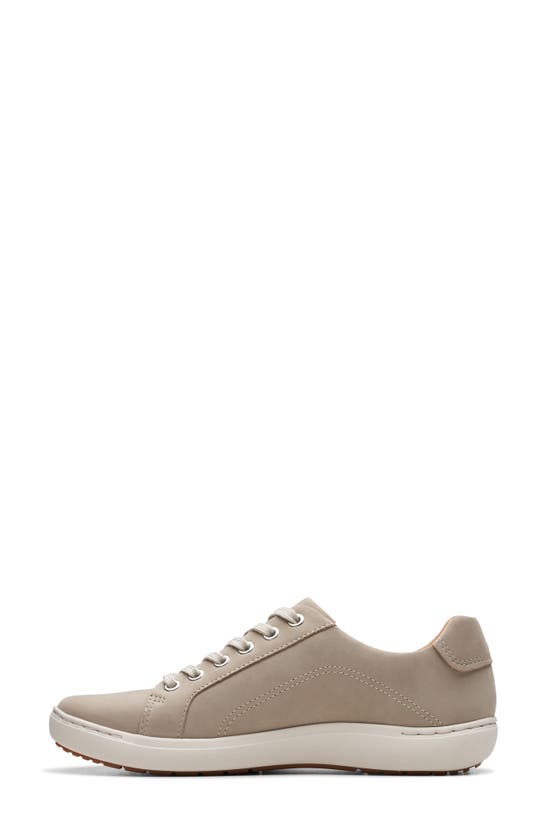 Shop Clarks (r) Nalle Zip Sneaker In Stone Nubuck