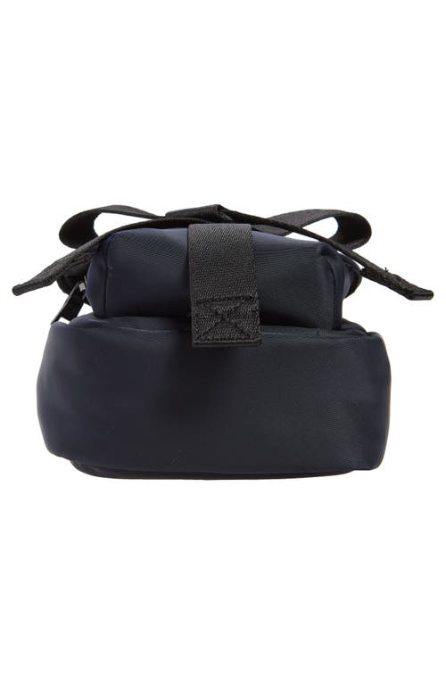 Shop Simone Rocha Mini Classic Beaded Bow Crossbody Bag In Navy/pearl