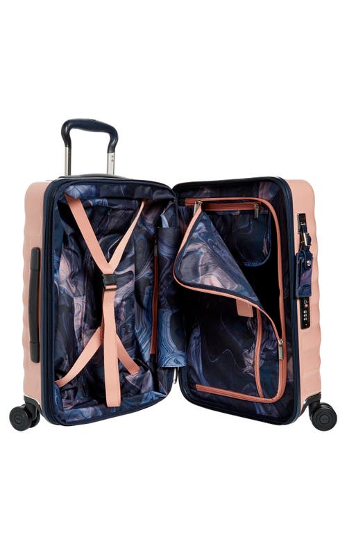 Shop Tumi 22-inch 19 Degrees International Expandable Spinner Carry-on In Blush/navy Liquid Print