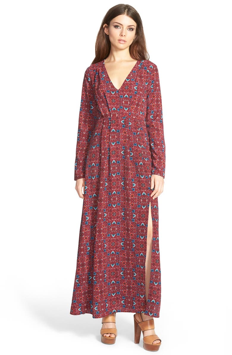 June & Hudson Long Sleeve Maxi Dress | Nordstrom
