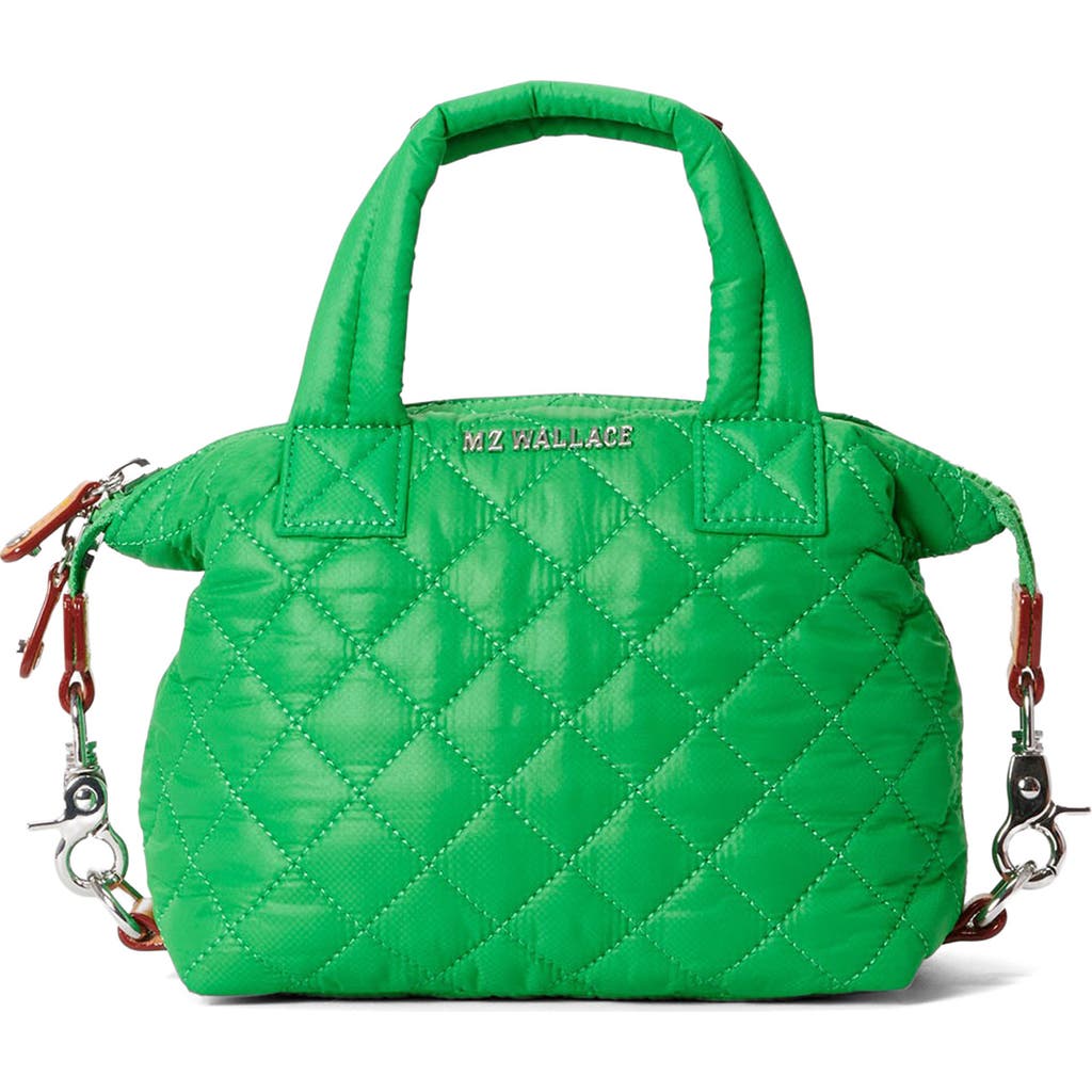 Mz Wallace Micro Sutton Tote In Bright Green