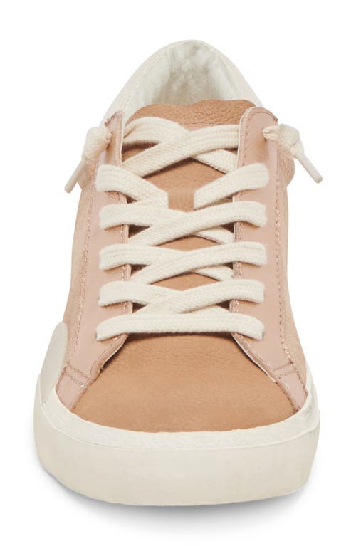 Dolce Vita Zina Sneaker In Bronze Embossed Leather