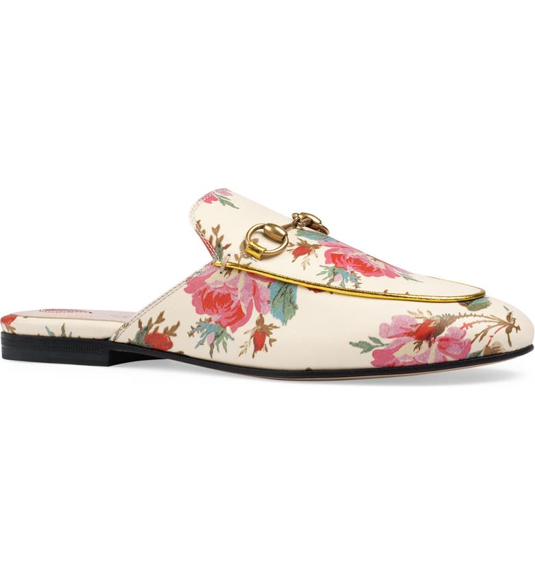 Gucci Princetown Floral Loafer Mule (Women) | Nordstrom